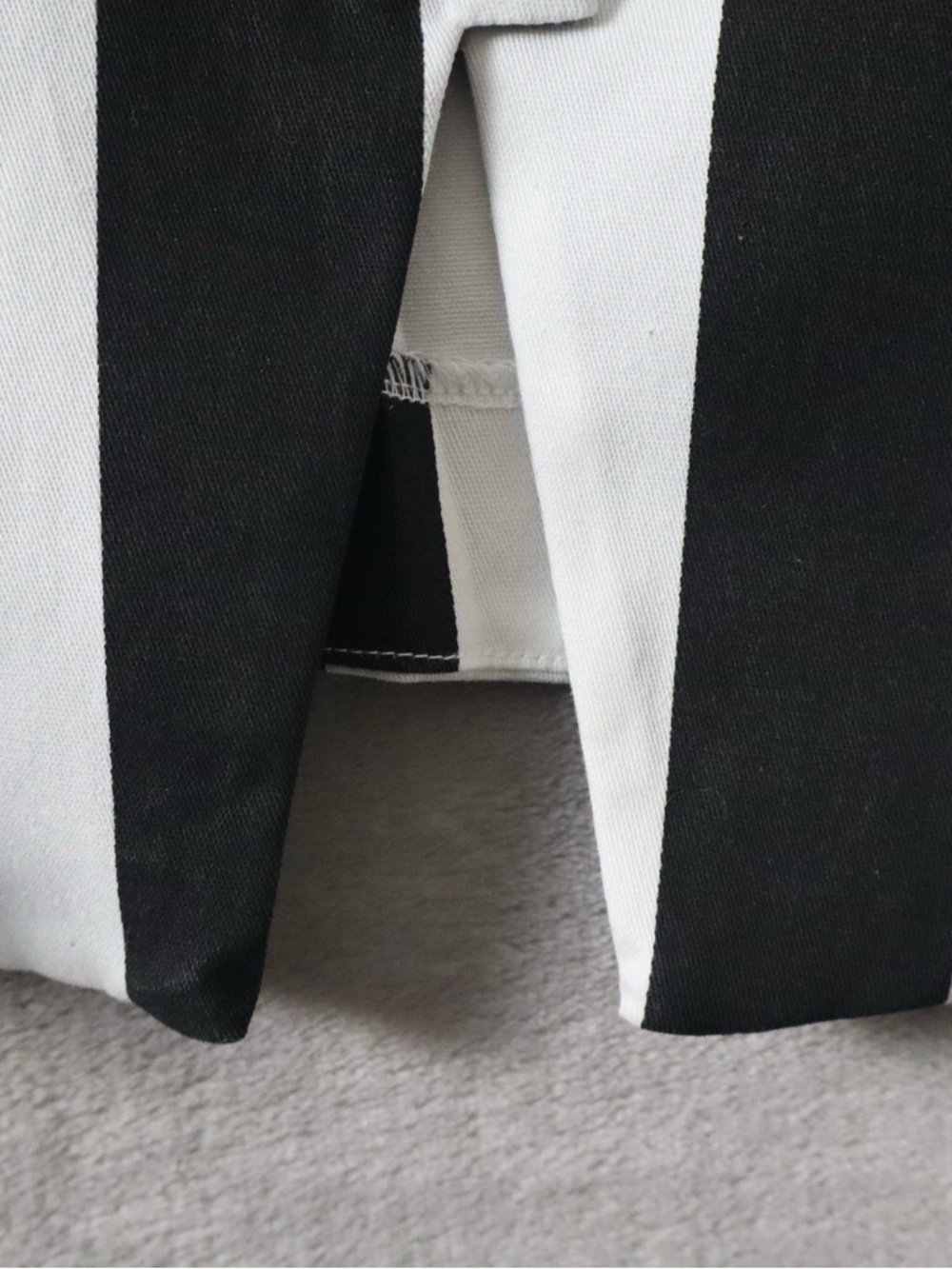 Black & White Striped Women’s Button-Front Blouse - Picture 7 of 13